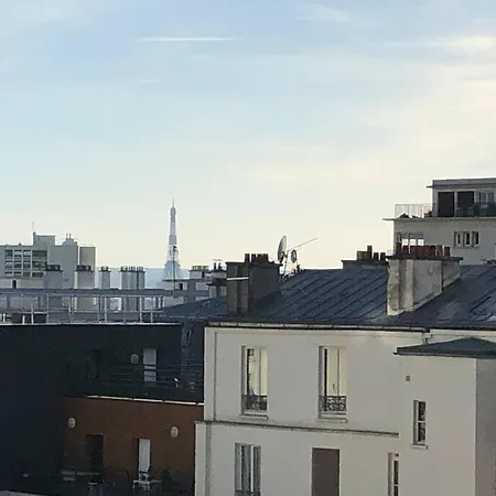 3 Pieces Familial - Vue Tour Eiffel Feriehus Paris